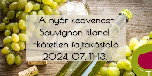 A nyár kedvence - Sauvignon Blanc! - Kötetlen fajtakóstoló 2024.07.11-03.